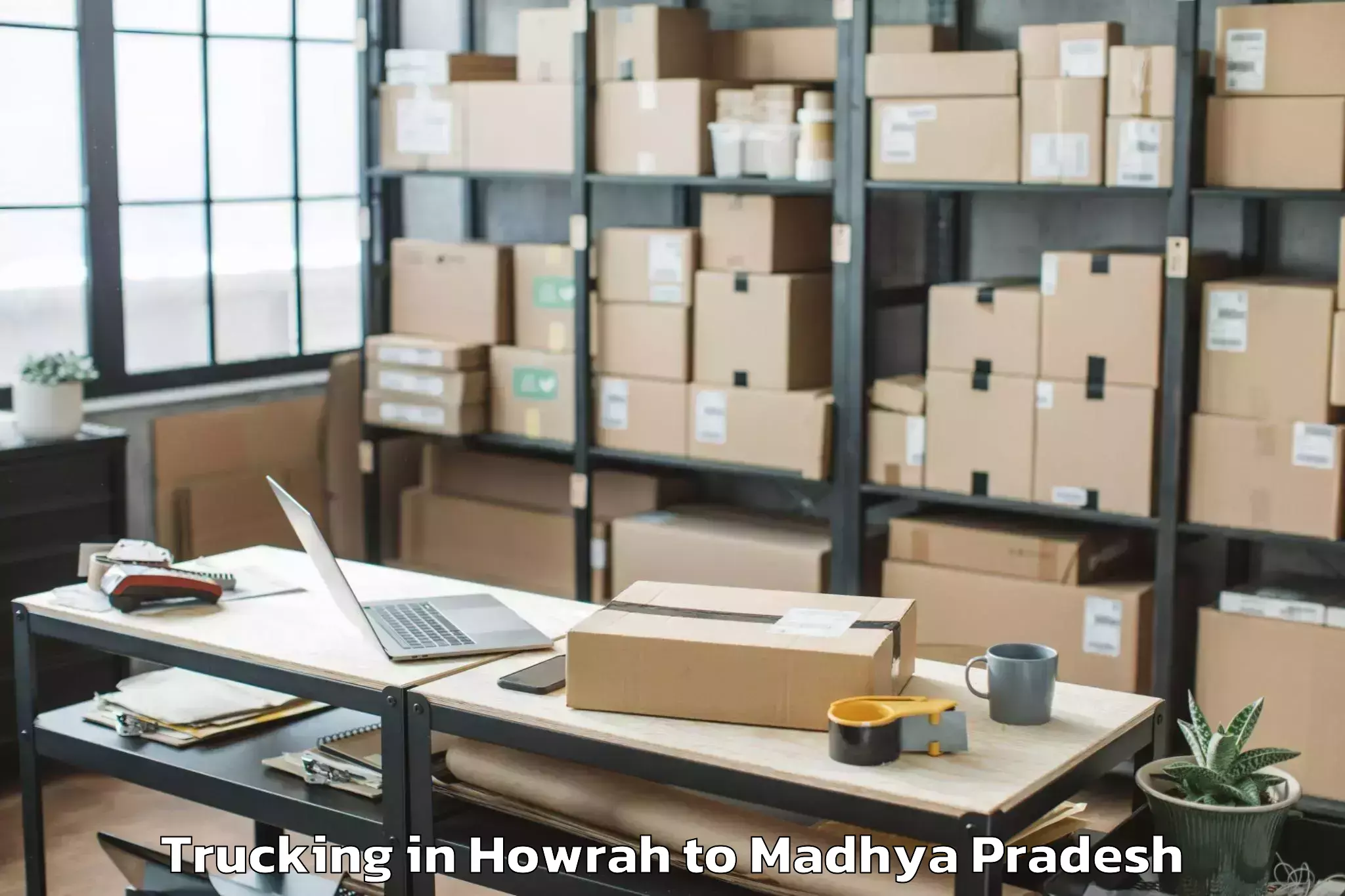 Leading Howrah to Semariya Trucking Provider